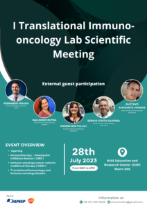 Poster do I Reunião Científica do Laboratório de Imuno-oncologia Translacional do Einstein